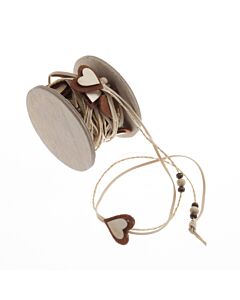 Trim: String Heart: 1m x 25mm: Natural