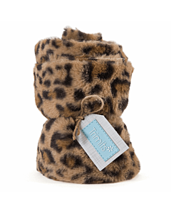 Faux Fur Trim - Leopard Brown 14cm W *** HALF Metre ***