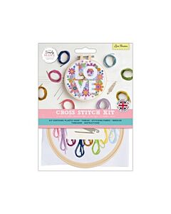 Simply Make Cross Stitch Kit - Love Flowers