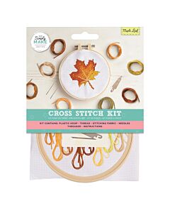 Simply Make Cross Stitch Kit - Maple Leaf