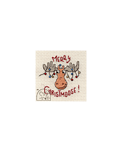 Mouseloft Merry Christmoose Cross Stitch Kit With Card And Envelope - C35stl