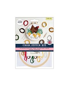 Simply Make Cross Stitch Kit - Mother Hen
