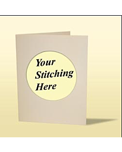 Mouseloft Triple fold Card Blank - Cream