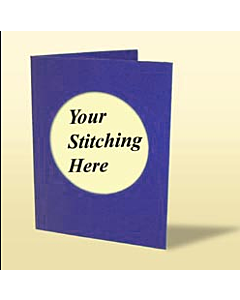 Mouseloft Triple fold Card Blank - Blue