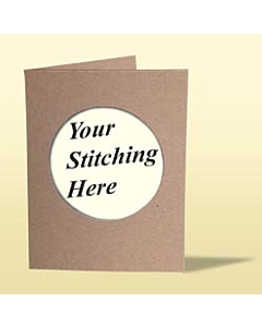 Mouseloft Triple fold Card Blank - Kraft