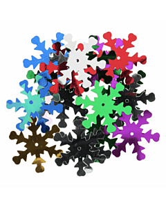 Snowflake Sequins Multi Colour