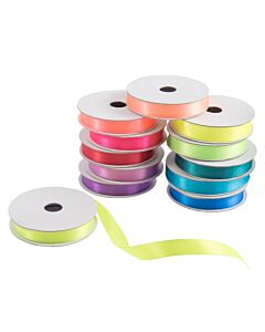 7mm Double Faced Satin Green Ribbon