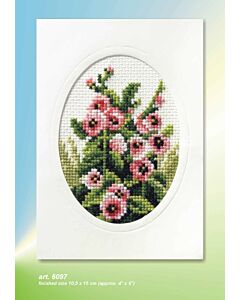 Orchidea Card kit - Hollyhocks