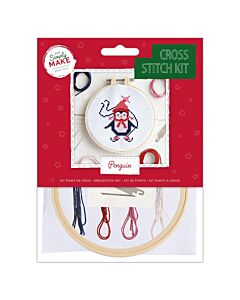 Simply Make Cross Stitch Kit - Penguin