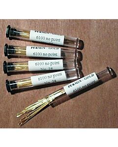 Permin Tube of 20 x Size 22 Gold Plated Tapestry Needles