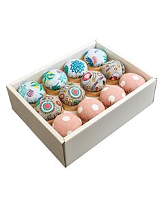 Mini Pin Pincushion - Blue Polka Dots