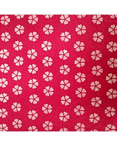 Pink Flowers Felt Square