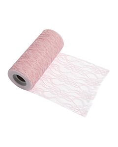 Trim lace pale pink - 15cm wide 