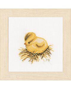 Lanarte Counted Cross Stitch Kit - Little Chick with Worm