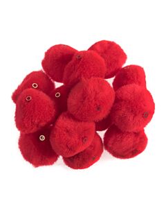 Pom Poms - Pack of 50 - red 