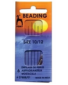 Pony Beading Needles Size 10/12