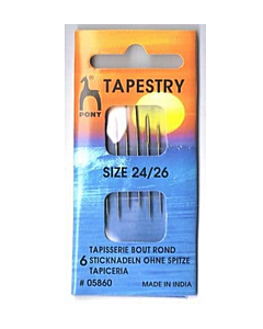 Pony Gold Eye Tapestry Needles Size 24/26