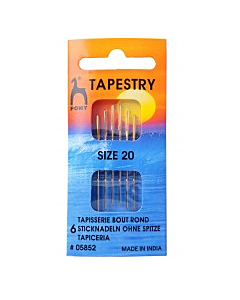 Pony Gold Eye Tapestry Needles Size 20