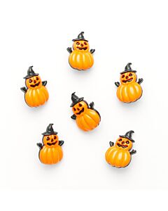 Pumpkin Witch Buttons - 3 Pack