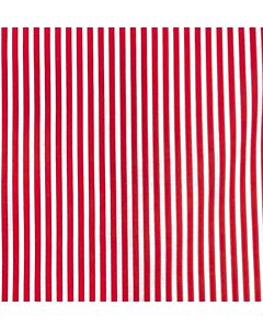 Polycotton Fabric - Candy Stripes - Red