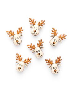 Reindeer Buttons - 4 Pack