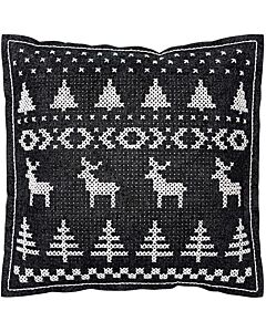 Rico Reindeer Felt Cushion Cross Stitch Kit 