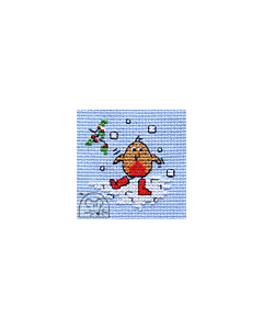 Mouseloft Robin's New Wellies Cross Stitch Kit - 004-M34stl