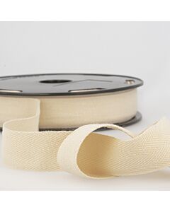 Trim: Twill Tape: Cotton: Ivory - one Meter