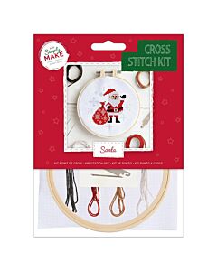 Simply Make Cross Stitch Kit - Santa