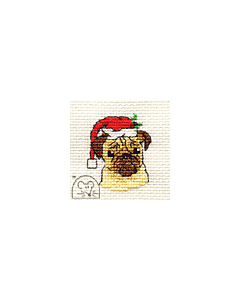 Mouseloft Santa's Pug Cross Stitch Kit - 004-M31stl