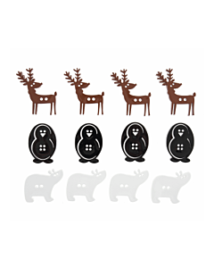 Festive Animal Buttons