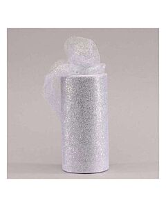 Silver Net Tulle 15 cm wide