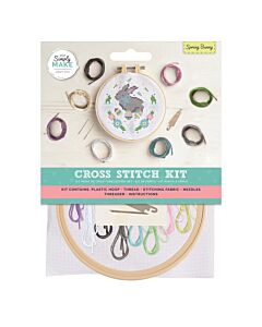 Simply Make Cross Stitch Kit - Spring Bunny