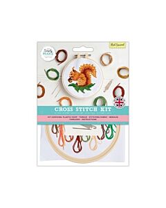 Simply Make Cross Stitch Kit - Red Squirrel 