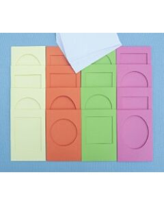 Summer Colours Card Pack - Kraft & White Envelopes