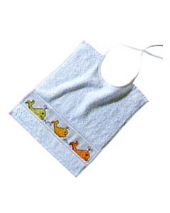 Rico Baby Tie on Bib - Azure Blue (30 x 34cm)