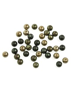 20cm x 6mm Glass Pearls: Green Mix