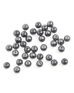 20cm x 6mm Glass Pearls: Silver Mix