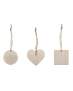 Cross Stitch Pre Punched Decoration - Mini Shapes