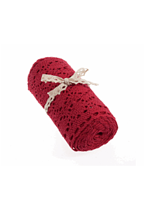 Cotton Lace Trim - Red