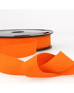 Trim: Twill Tape: Cotton: Orange - one Meter