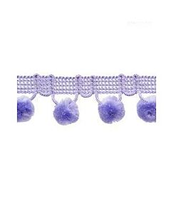 Violet Pom Pom Trim 