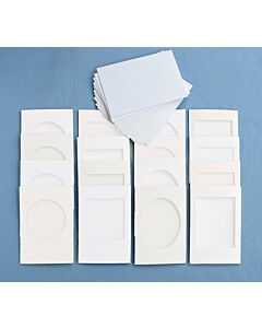 White All Shapes 16 Card Pack