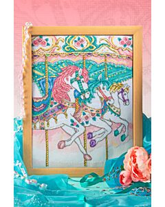 Cross Stitcher Project Pack - Carousel Horses XST340
