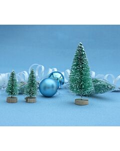 3D Mini Christmas Trees - two trees, 5cm high