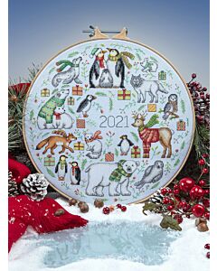 Cross Stitcher Project Pack - Pole to pole XST377 (with hoop)