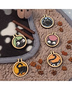 Cross Stitcher Mini Hoops Pack - Issue 420 - Crazy Cats 