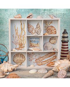 CrossStitcher Project Pack - Issue 423 - Beachcomber Bliss Shell Tray