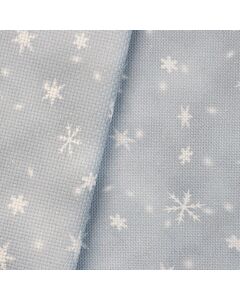Fabric of The Month November 2026 - Snowfall Grey - 14ct Aida