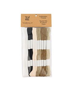Yarnly Embroidery Threads - Neutral Mix